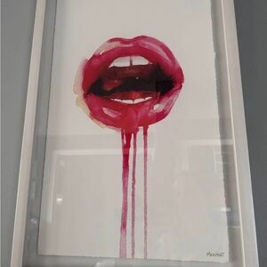 Marmot Red Lips Wall Art